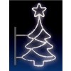 Vánoční osvětlení CITY SM-990021 Světelný motiv Stromek s hvězdou série STANDARD s držákem studená bílá