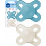 Mam silikon dudlík Start s krabičkou Boy modrá/smetanová 2 ks – Sleviste.cz