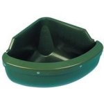Žlab pro koně rohový plast 60x30x45 cm vč.hrany proti okusu zelený – Hledejceny.cz