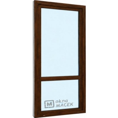 Kömmerling balkonové dveře 70 AD OS s příčkou levé tmavý dub/tmavý dub 90 x 220 cm jednostranná klika + madýlko + PVC rám – Hledejceny.cz