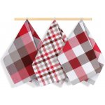 Brotex Kuchyňská utěrka 50x70cm kostka červená – Zboží Dáma