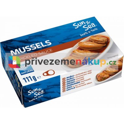 Sun & Sea Mušle v kořeněném oleji 111 g – Zboží Dáma