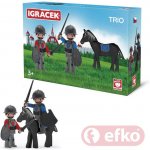 EFKO Igráček Trio Dva rytíři a černý kůň – Zboží Dáma