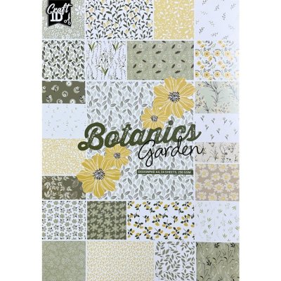Creative Craft Group Sada oboustranných papírů Botanics Garden 250 g/m2 24 ks A4 – Sleviste.cz