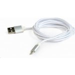 GEMBIRD Kabel USB 2.0 Lightning (IP5 a vyšší) nabíjecí a synchronizační kabel, opletený, 1, 8m, stříbrný, blis – Zboží Živě