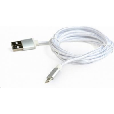 GEMBIRD Kabel USB 2.0 Lightning (IP5 a vyšší) nabíjecí a synchronizační kabel, opletený, 1, 8m, stříbrný, blis – Zboží Živě
