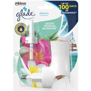 Glade Electric Scented Oil Romantic Vanilla Blossom elektrický strojek s tekutou náplní 20 ml