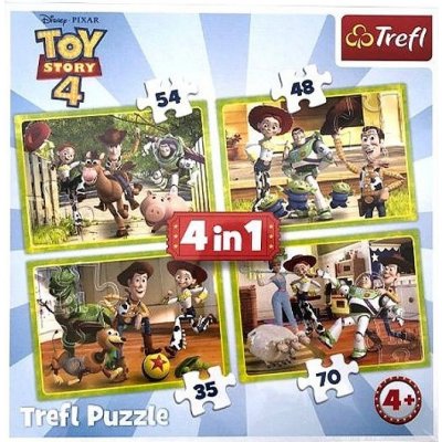 Trefl 34312 Toy Story 4v1 35,48,54,70 dílků