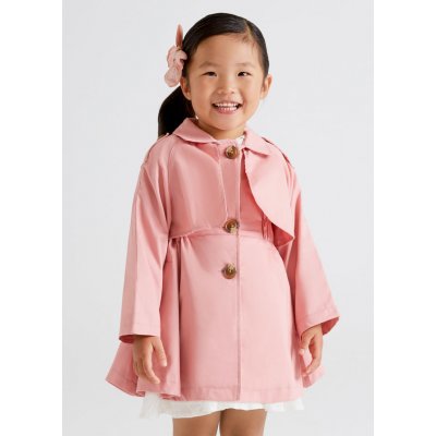 Mayoral trenčkot s knoflíky světle růžový – Sleviste.cz
