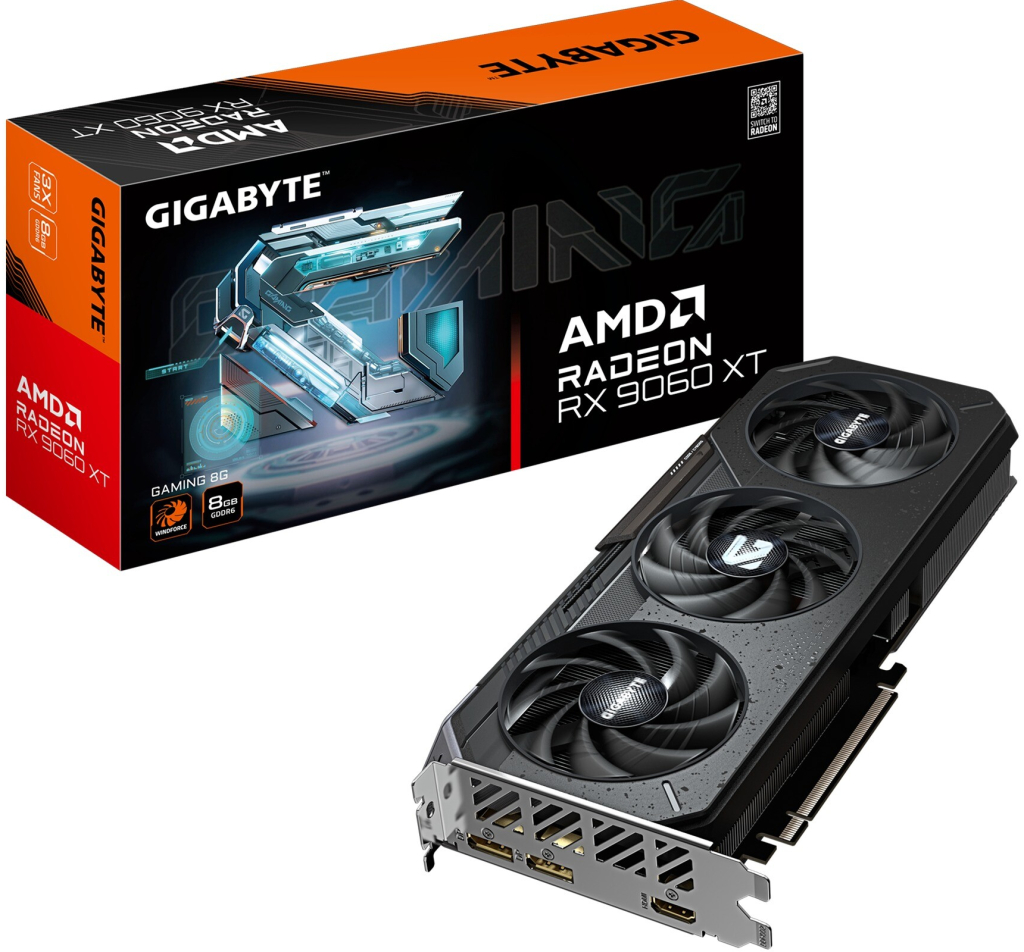 Gigabyte Radeon RX 9060 XT GAMING 8GB GDDR6 GV-R9060XTGAMING-8GD