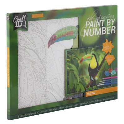 Diamantové malování tukan 40x50cm – Hledejceny.cz