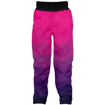 Softshellové kalhoty dětské MOZAIKA fialová
