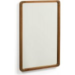 Kave Home Hnědé teakové nástěnné zrcadlo Shamel 70 x 45 cm – Hledejceny.cz
