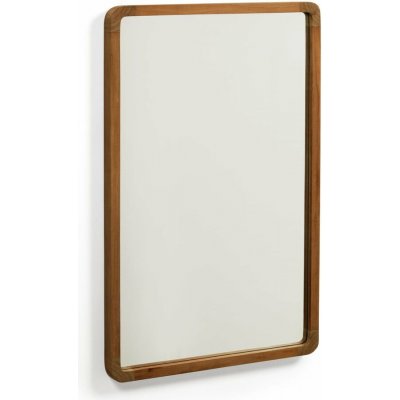 Kave Home Hnědé teakové nástěnné zrcadlo Shamel 70 x 45 cm – Hledejceny.cz