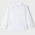 Dětská košile s mao límcem 3119-38 bílá – Zboží Dáma
