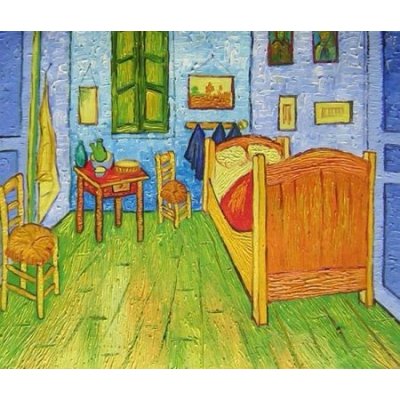 Obraz - Van Goghova ložnice v Arles 40 cm x 50 cm – Zboží Mobilmania