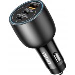 Nabíječka do auta 2x USB C port + USB A port 12/24V 100W AMIO-04371 – Hledejceny.cz