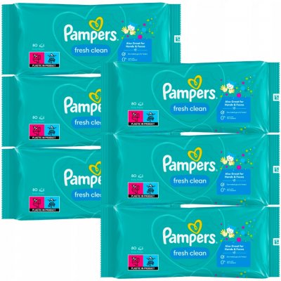 Pampers Vlhčené ubrousky XXL Fresh Clean 80 ks – Zboží Dáma