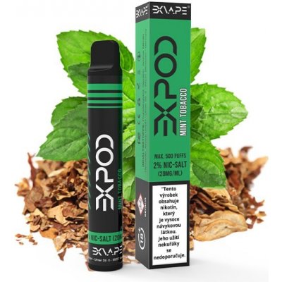 Exvape Expod Mint Tobacco 20 mg 500 potáhnutí 1 ks