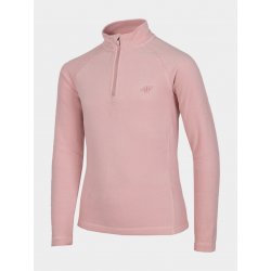 4F dětské fleecové tričko HJZ22-JBIDP001 light pink
