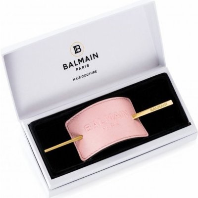 Balmain Paris Pastel Pink Embossed Hair světle růžová vlasová spona 5 x 15 x 0,3 cm – Zboží Dáma