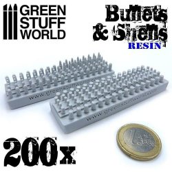 Dekorace Green Stuff World: Resin Bullets and Shells 200 ks