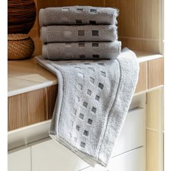 Polášek mikrofroté ručník ZORA šedá 30 x 50 cm