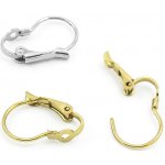 Mechanické náušnicové komponenty 304 17x10mm - 1ks+B - Nerez SL / 100Ks – Zboží Dáma