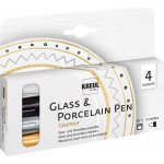 Kreul Perá na sklo a porcelán Glamour 4ks – Zboží Dáma