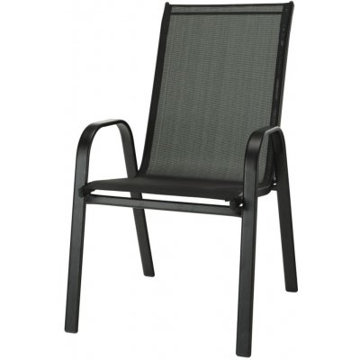 IWHOME Zahradní židle VALENCIA 2 černá, stohovatelná IWH-1010010 – Zboží Mobilmania