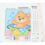 Předloha vyšívací 15x15cm Medvídek koupání – Hledejceny.cz