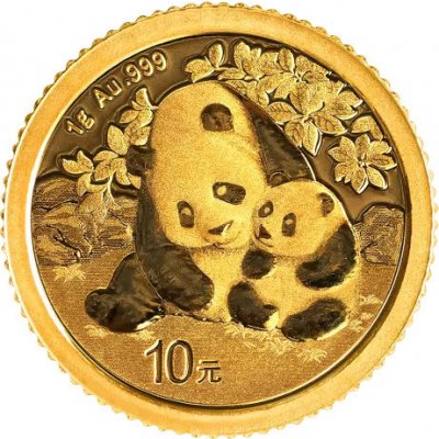 China Mint / Shanghai Mint Zlatá mince 10 Yuan China Panda 1 g – Zbozi.Blesk.cz