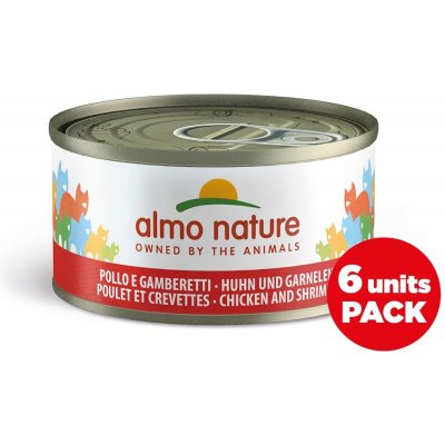 Almo Nature Megapack Kuře a krevety 6 x 70 g – Zboží Mobilmania