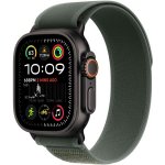 Apple Watch 49mm zelený Trailový tah - S/M - provedení z černého titanu MYQ33ZM/A – Zboží Živě