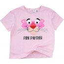 Eplusm dívčí tričko RŮŽOVÝ PANTER krátký rukáv růžové