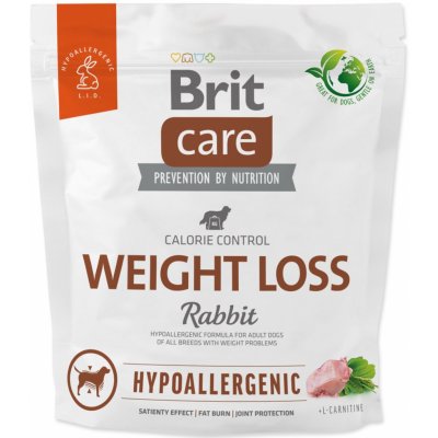 Krmivo Brit Care Dog Hypoallergenic Weight Loss Rabbit 1kg-KS