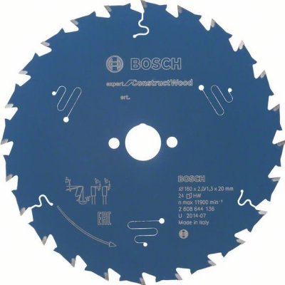 Bosch Pilový kotouč Expert for Construct Wood 160 x 20 x 2,0 mm, 24