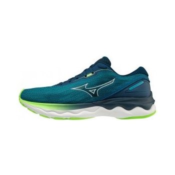 Mizuno Wave Skyrise 3 Algiers blue-white-Neon Flame