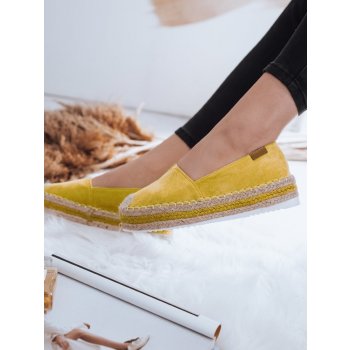 Semišové espadrilky ZY0056 žluté