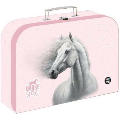 Oxybag kufřík na výtvarku Kůň Romantic, 34 cm, lamino – Zboží Dáma