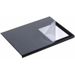 Podložka na stůl s průhlednou fólií a ochranou rohu 65x52cm černá – Hledejceny.cz