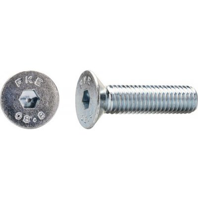 Šroub se zápustnou hlavou a vnitřním šestihranem DIN 7991 M6x16 mm galvanicky pozinkovaný, 1 ks – Hledejceny.cz