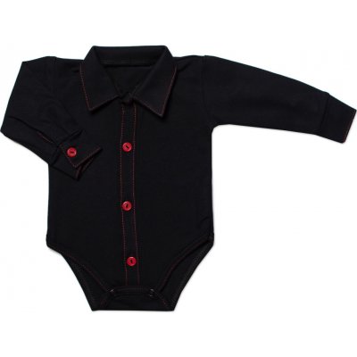 Kojenecké body košile dl. rukáv zapínání uprostřed granát – Hledejceny.cz