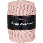 Pletací / háčkovací příze Vlna-Hep CORDY MACRAME 2,5mm 8424 světlá starorůžová, jednobarevná, 250g/160m