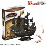 CubicFun 3D puzzle Pirátská loď Queen Anne´s Revenge 155 ks – Zboží Dáma