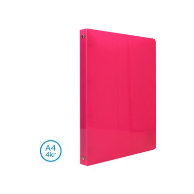 LUMA 4-kroužkový pořadač A4 2,5 cm neon růžový – Zboží Živě