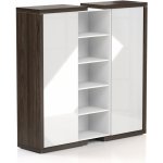 Solid Manažerská skříň 2 dvéřová, policová v jednom sloupci místo polic věšák, výška 187,6cm, délka 191,2cm – Zbozi.Blesk.cz