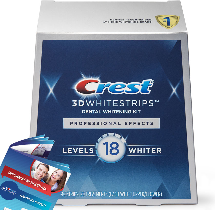 Crest 3D White Professional Effects bělící pásky 40 ks od 2 035 Kč -  Heureka.cz