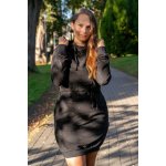 Jsem máma kojicí mikinové šaty černé s puntíky – Zboží Mobilmania