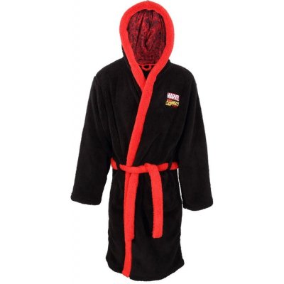 CurePink župan Marvel černý fleece – Zboží Dáma
